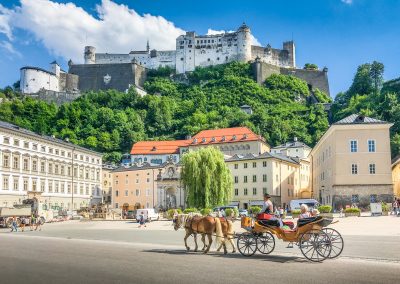 Beautiful,Panoramic,View,Of,The,Historic,City,Of,Salzburg,With